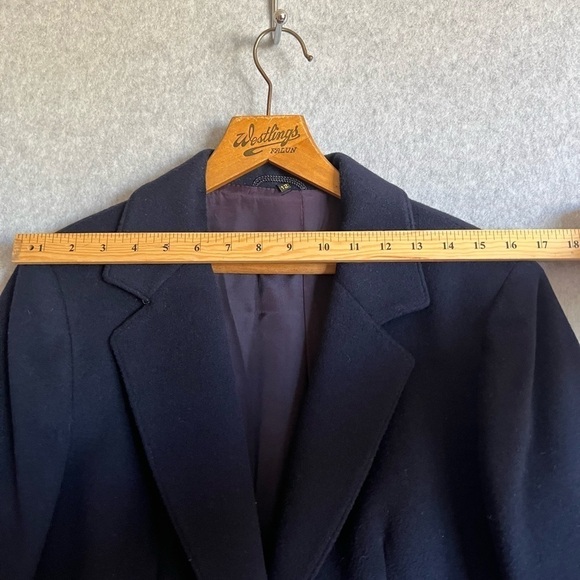 Gleneagles of Scotland cashmere wool blazer size 12 navy blue - Picture 4 of 11